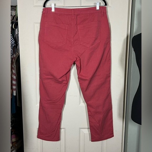 Cosmic Blue Love from Stitch Fix Cropped Jeans in Deep Red, size 14 - Picture 4 of 5